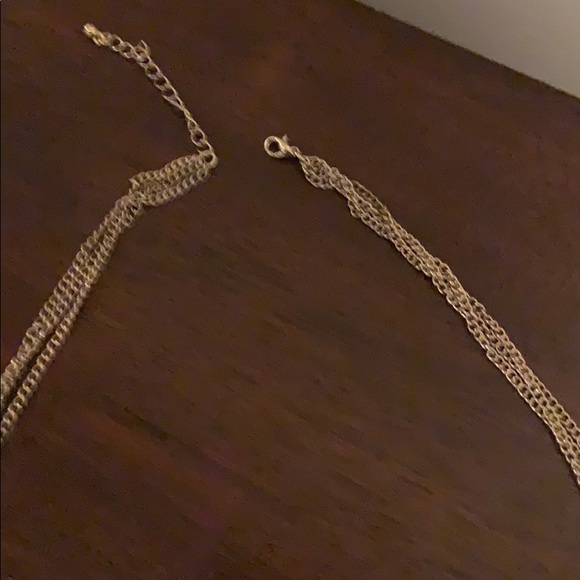 Turquoise beaded gold necklace - Picture 3 of 3